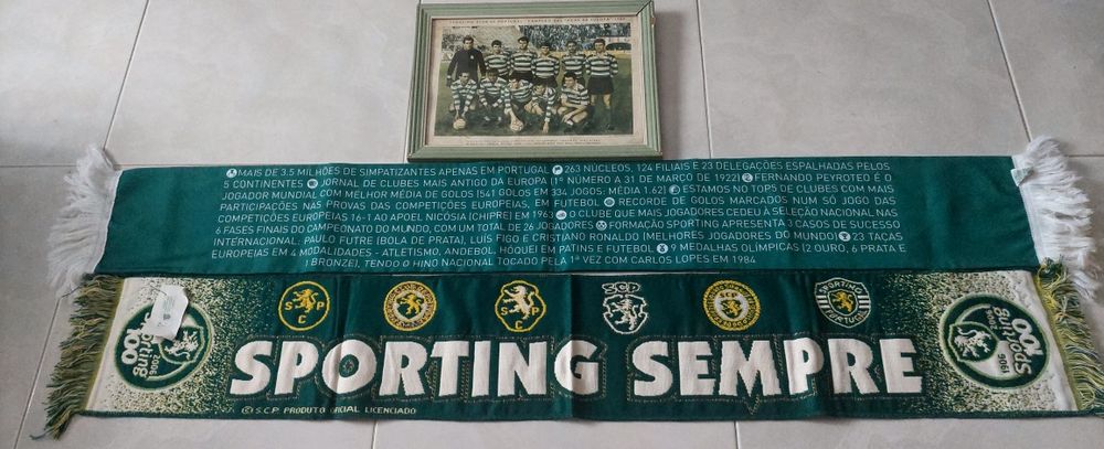 Quadro sporting campeao europa 1964
