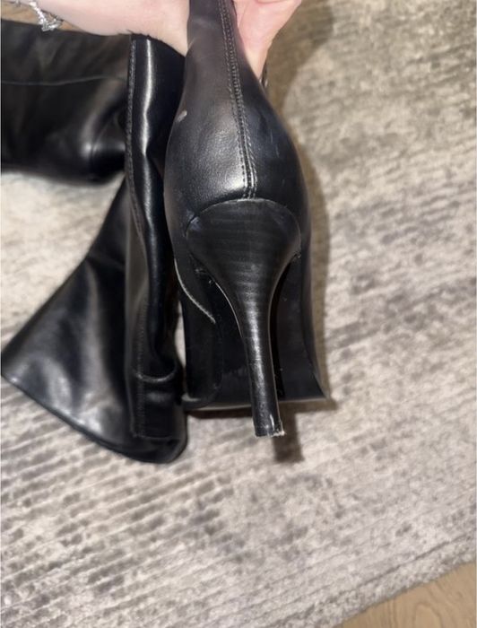 Кожані чоботи ZARA розмір 40-41
