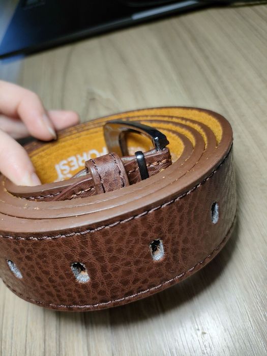 Шкіряний чоловічий ремінь 112см-122см