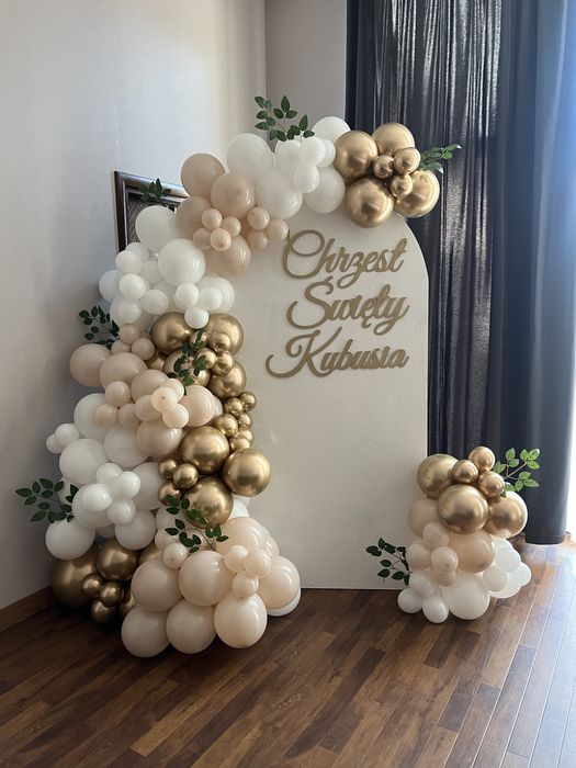 Ścianka balonowa na Komunię, Urodziny, Chrzest Święty, 18stkę