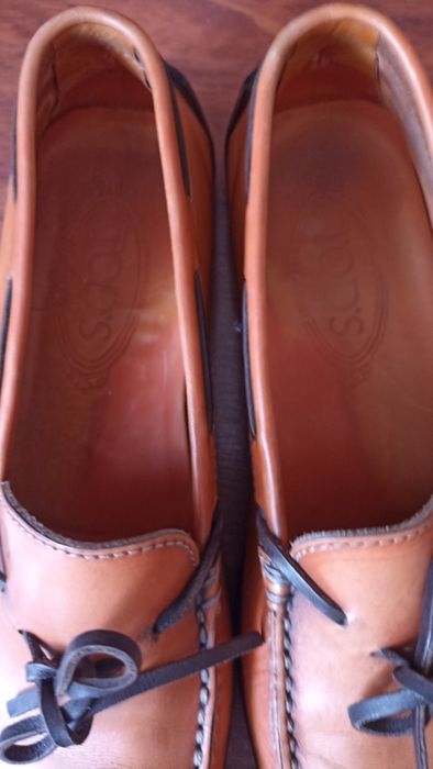 Mocassins vela Tod's laranja 38