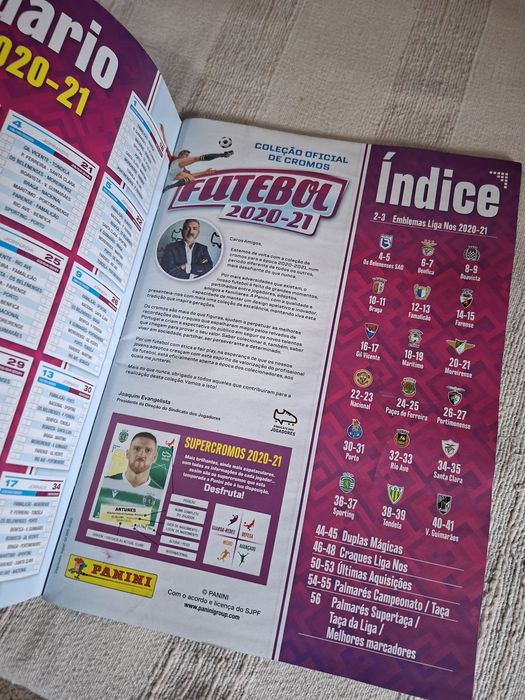 caderneta Panini Liga de futebol 2 0 2 0 - 2 0 2 1 como nova