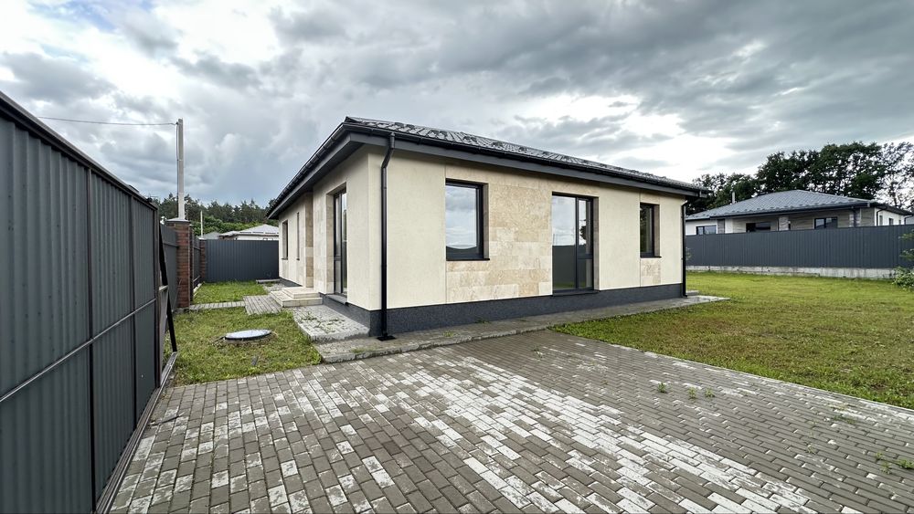 • власник | продам БЕЗ КОМІСІЇ | Сучасний будинок 112 м² у Бучі на 6 сотках, якісне будівництво, тепла підлога, 16 кВт, під чистове оздоблення | БУЧА