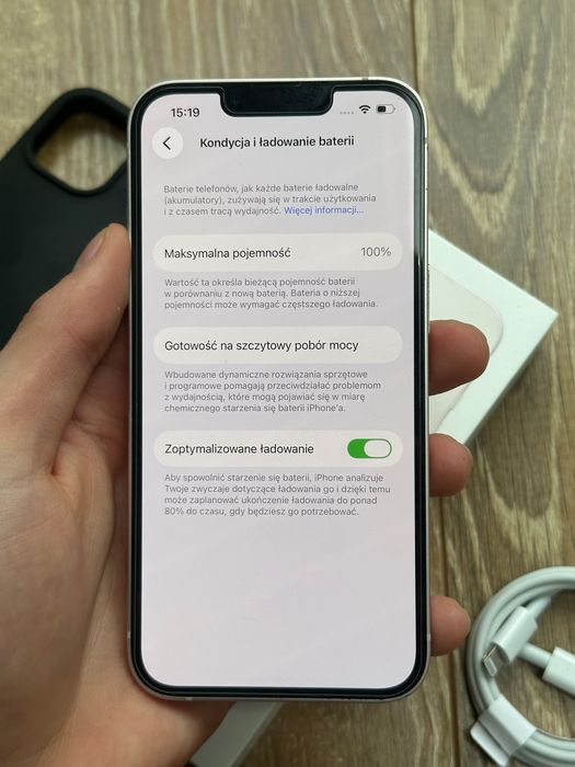 Apple iPhone 13 128gb - Zestaw - Bateria 100% - piękny