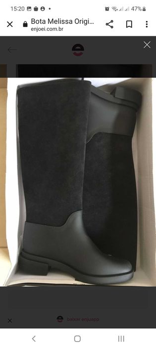 Bota Melissa Cano alto N° 39 Usado 3Vezes Entrego em Alfragid Benfica