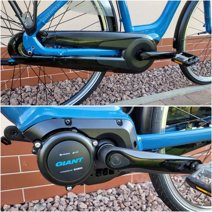 Rower elektryczny GIANT GRANDTOUR E+ 2 * jak nowy 344km * Yamaha * M