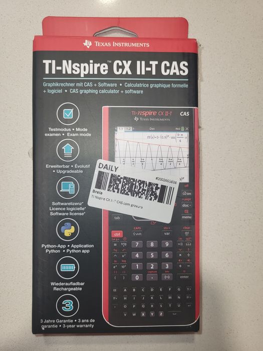 Calculadora gráfica TI-NSPIRE CX II-T CAS