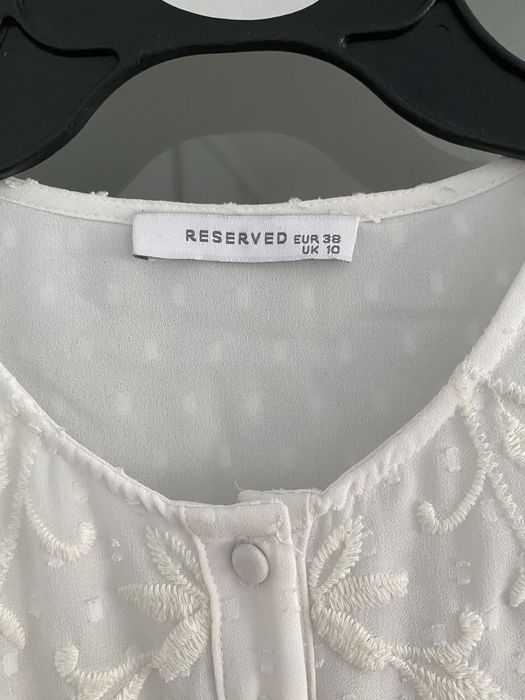 Bluzka koszula śmietankowa reserved m 38