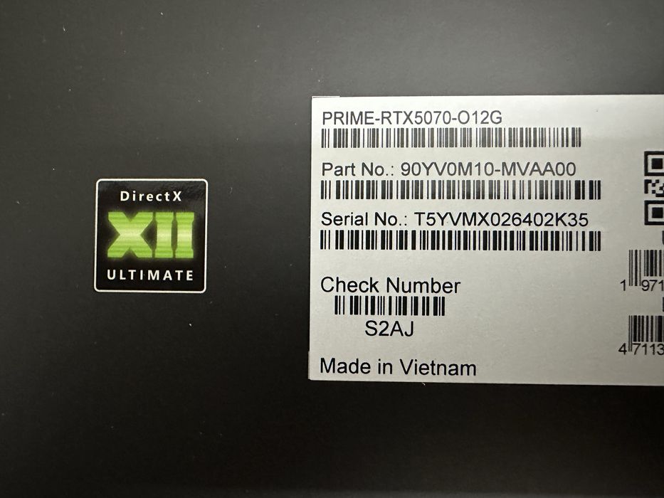 Видеокарта GF RTX 5070 12GB GDDR7 Prime OC Asus (PRIME-RTX5070-O12G)