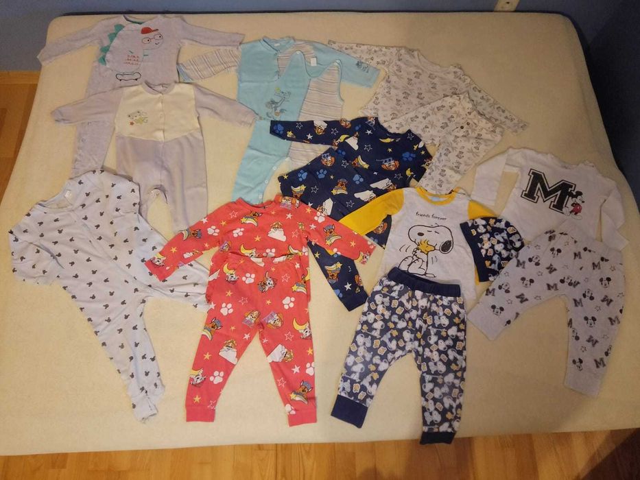 praktyczne ubranka dla chłopca MEGA OGROMNA paka rozmiar 86