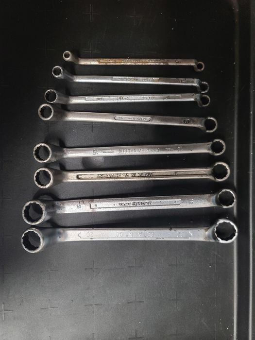 Jogo de chaves de luneta para carro de ferramenta