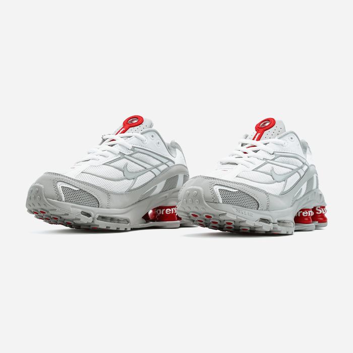 Кросівки Кроссовки Nike Shox Ride 2 Supreme White Red Белый Білий Кросовки демісезон