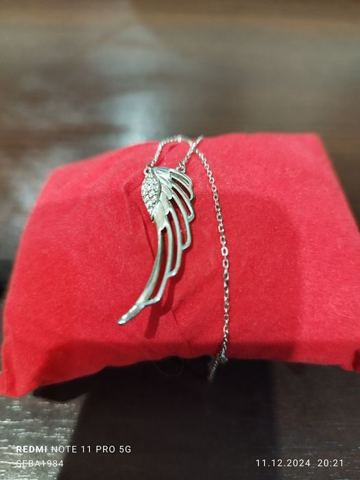 Sprzedam srebrny komplet