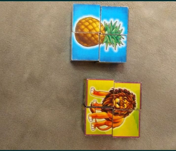 Кубики пазлы. Развивающие игры