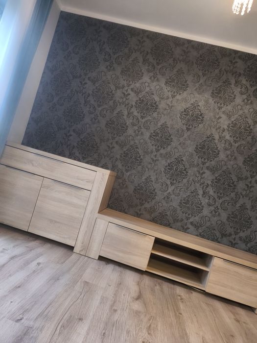 Meble jasne drewno szafka RTV komoda