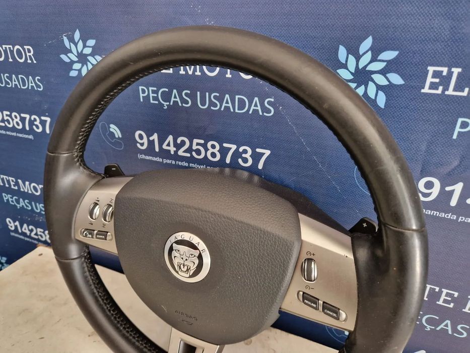 Volante usado pele com airbag JAGUAR XF X250
