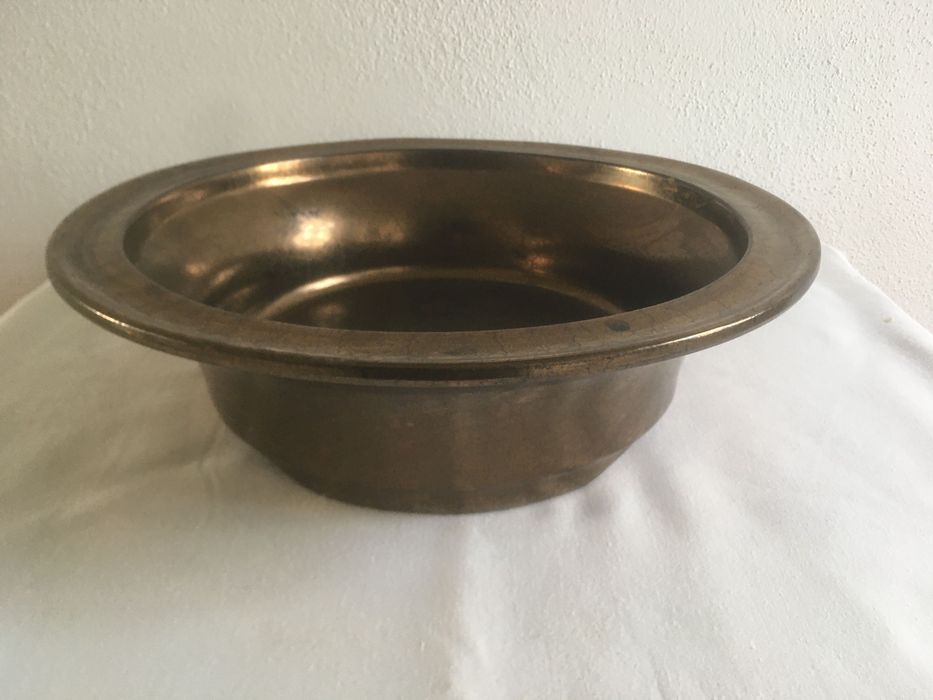 Sandra Rich conjunto cerâmica bronze dourado, 5 peças