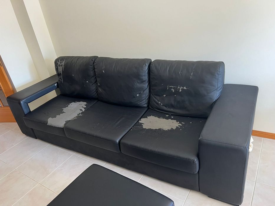 Sofá 3 lugares com chaise longue