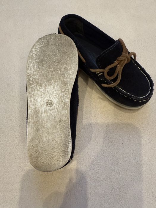 Дитячі лофери Premium Shoes, розмір 24, натуральна замша, темно-сині