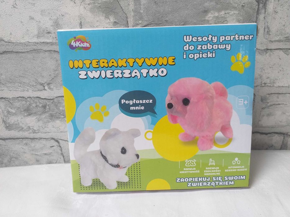 Interaktywne zwierzątko piesek biały