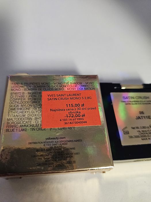 YSL sequin crush eye Shadow 5 Radical Rust