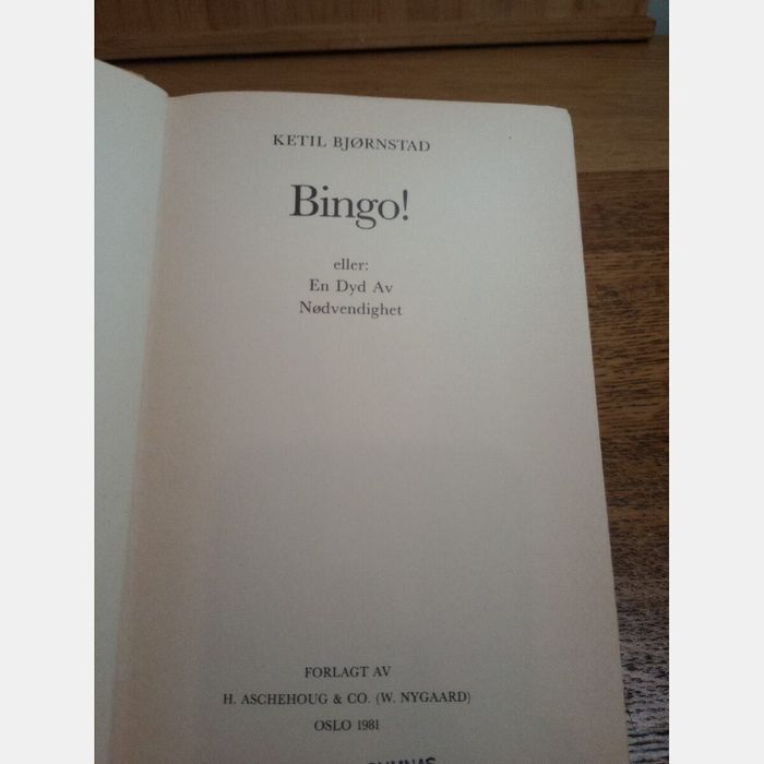 Bingo. Ketil Bjørnstad