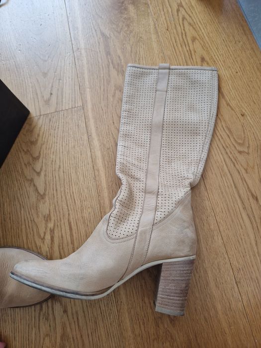 PRIMA MODA kozaki letnie skóra rozm 39