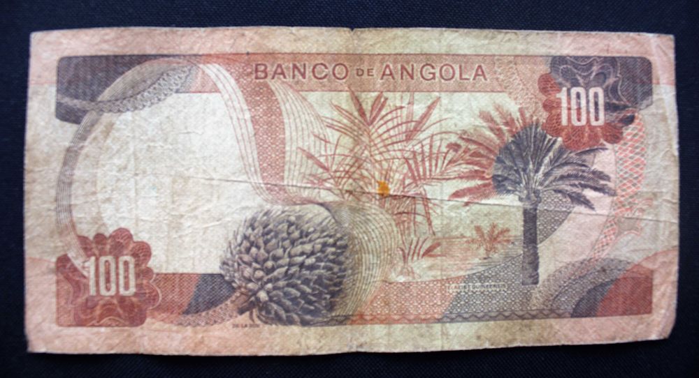 Nota 100$00 Angola capícua.
