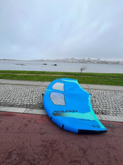 asa wing foil 5.4 naish com leash