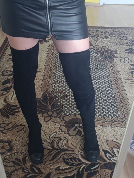 Botki 39 długie ,długość cholewki  74 cm m