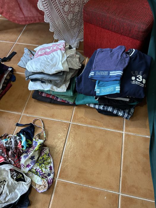 lote de roupa e acessórios- mulher e homem