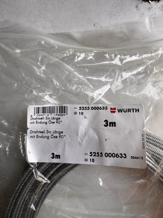 Linki stalowe Wurth koncowka 90 st