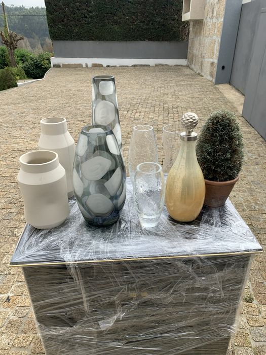 jarras adornos e Arvore natall