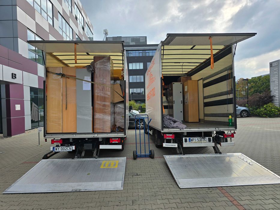 Przeprowadzki 24h/7,Transport mebli,magazynowanie auta z windą tanio