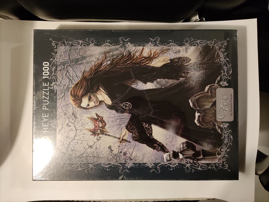Puzzle Heye 1000 peças Favole Black by Victoria Françés novo