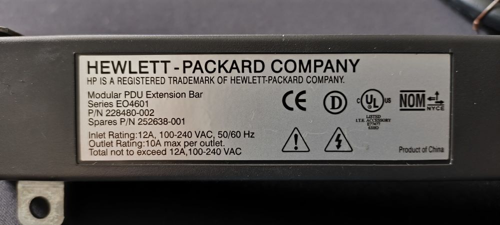 PDU da Hewlett Packard (HP)