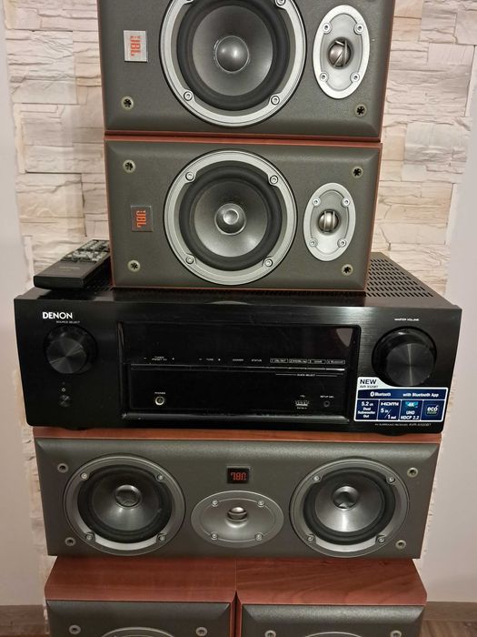 Kino domowe Jbl northfidge E80 + amplituner Denon AVR-X520BT