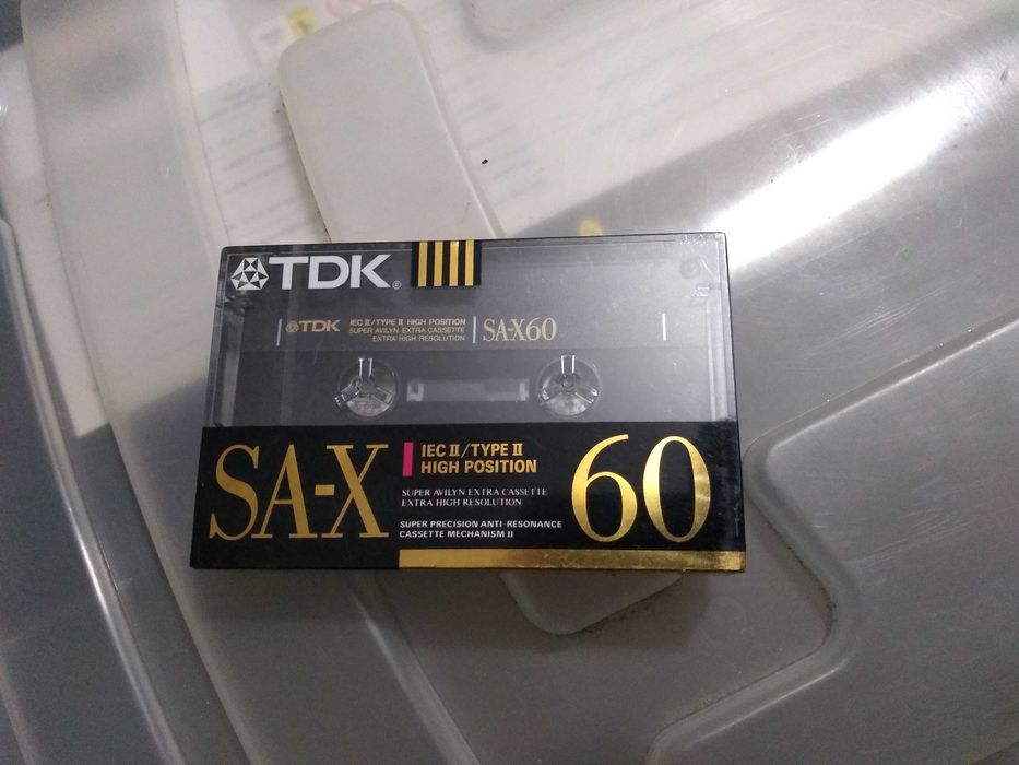 Cassetes de áudio VINTAGE, TDK SA-X 60, NOVAS!