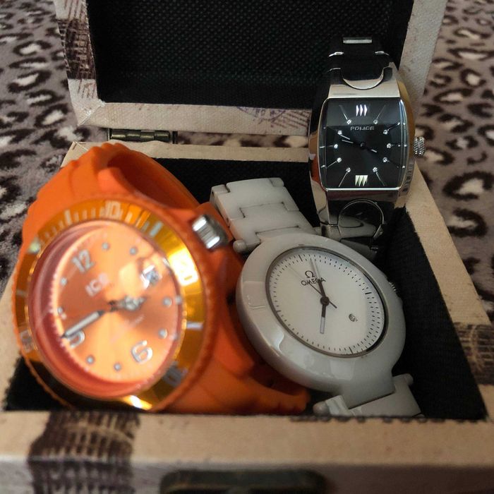 КОМПЛЕКТ Наручних годинників (Police, Omega, Ice Watch)