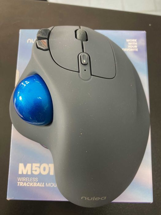Мышь беспроводная с трекболом Nulea M501 Black Blue.