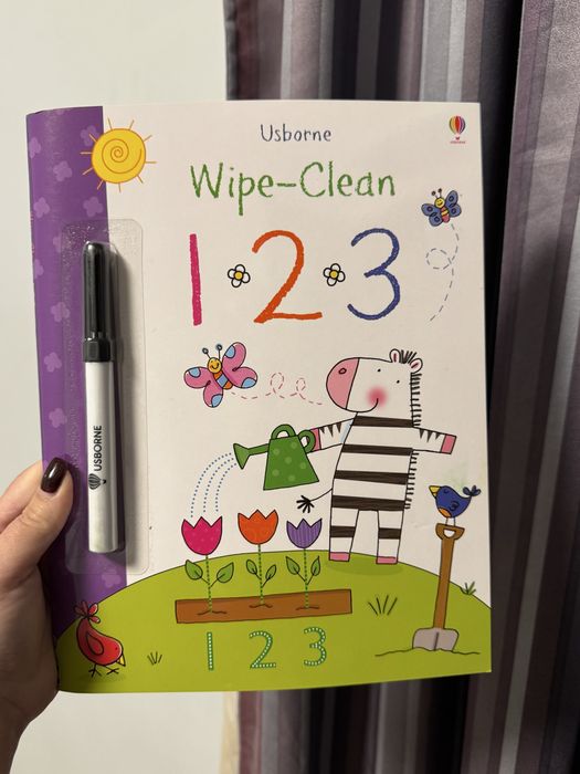 Wipe-Clean 123 Usborne Пиши-стирай цифри