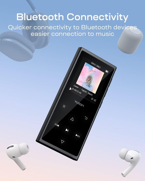 YOTON МР3-плеєр на 80 ГБ з Bluetooth, музичний плеєр