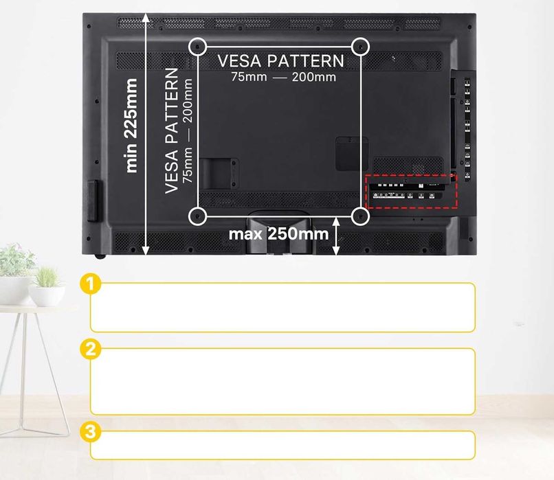 BONTEC ST07 stojak uchwyt obrotowy do TV 17-43" do 45kg podstawka