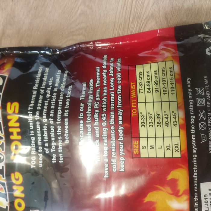 Чоловіча термобілизна М/L