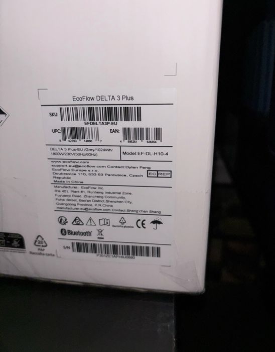 Зарядна станція EcoFlow Delta 3 Plus 1024 вт*год НОВІ ЄВРОПА