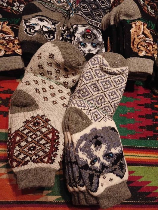 Шерстяні носки  машинної в'язки