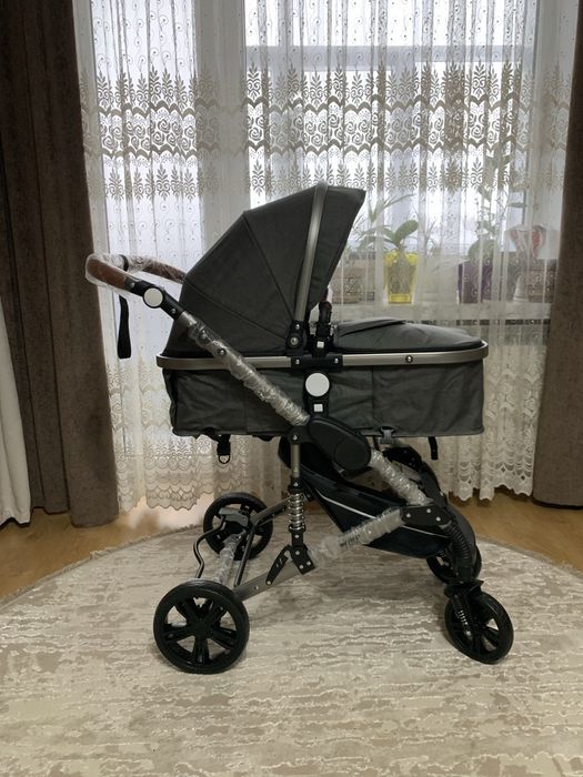 Коляска дитяча Muwo baby 3 в 1 (люлька, прогулянкова, автокрісло)