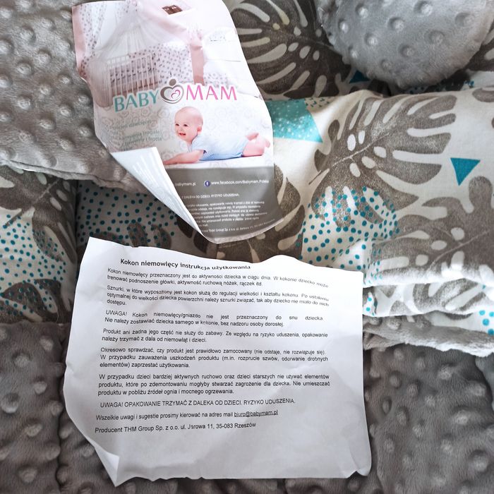 Sprzedam kokon niemowlęcy - zestaw