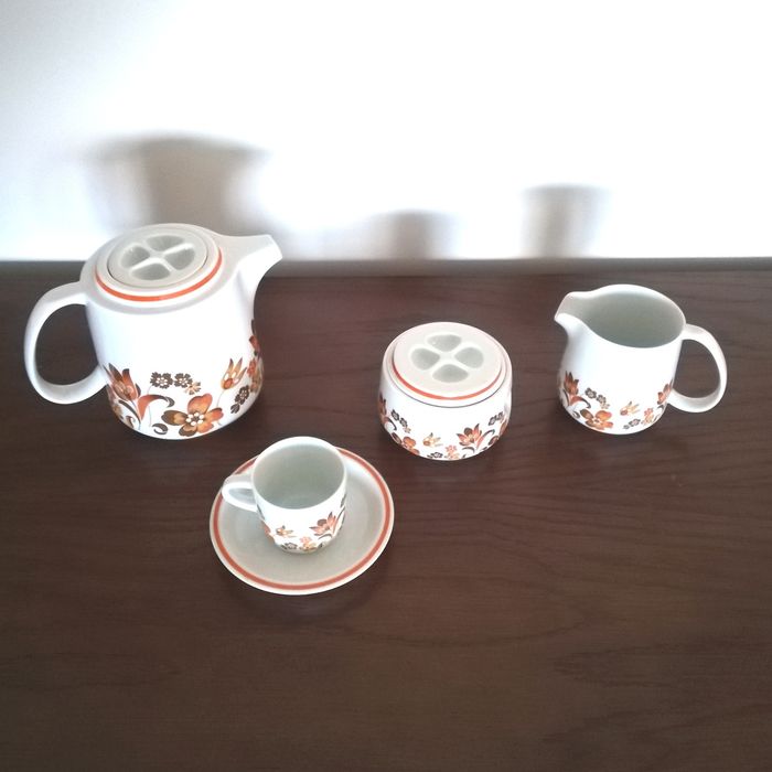 Serviço de café vintage dos anos 70 Spal