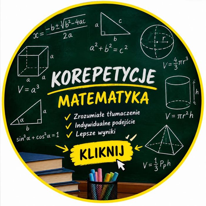 Korepetycje z matematyki | Szkoła podstawowa i średnia | Egzamin 8-klasisty i Matura Podstawowa
